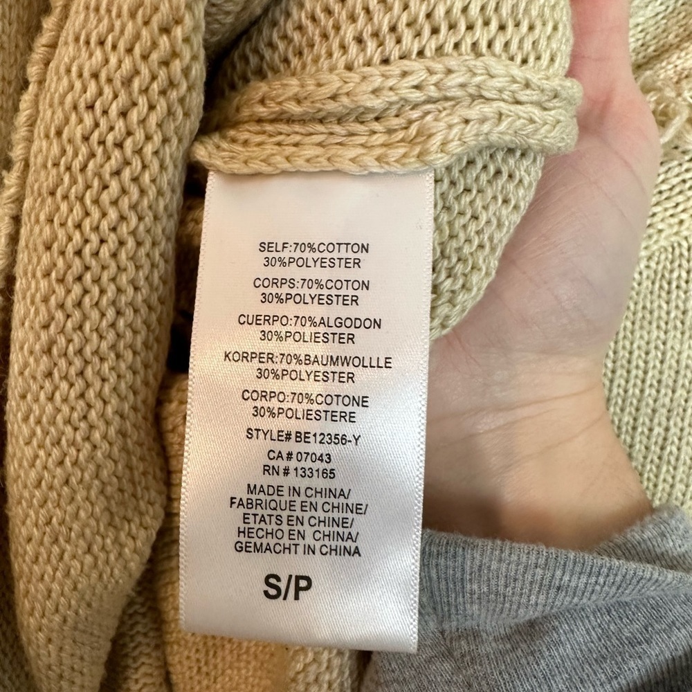 Anthropologie Eri + Ali Lissette Fringe Sweater S - Picture 7 of 7